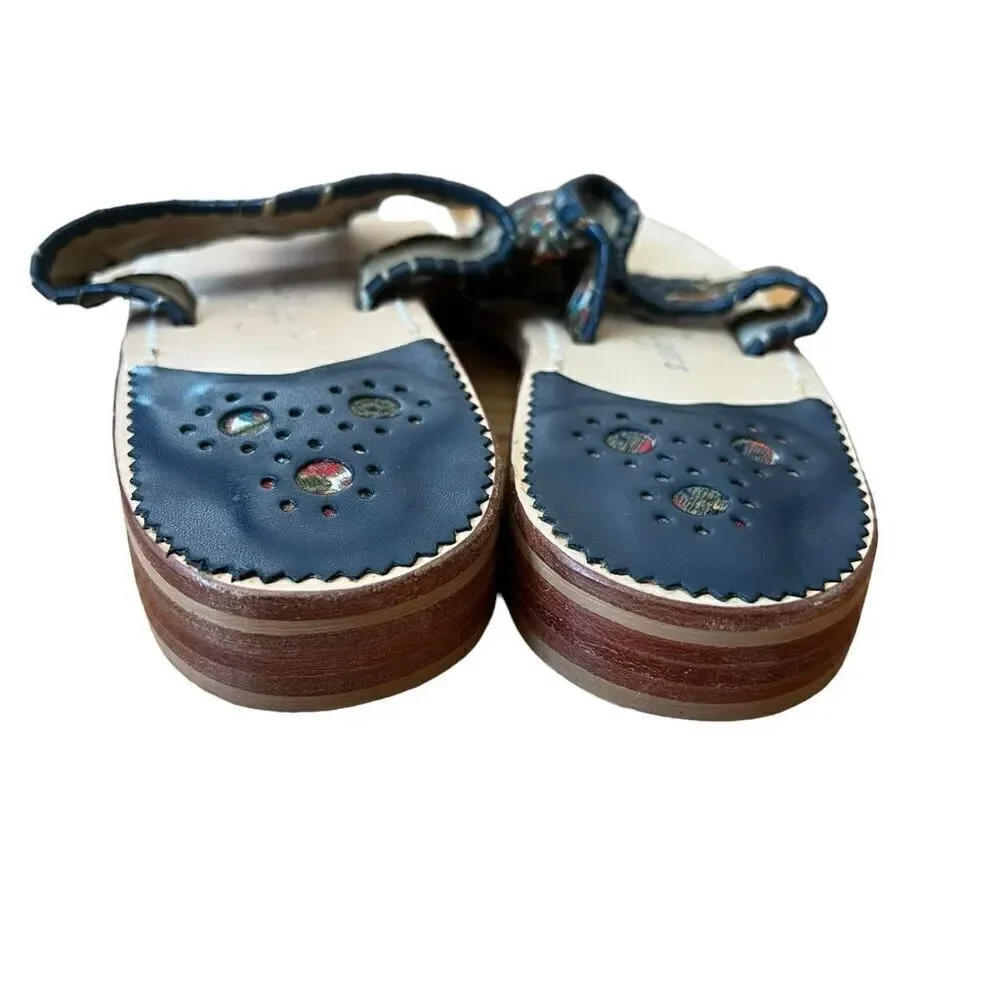 Jack Rogers Tribal Print Sandals Flip Flops Size 8